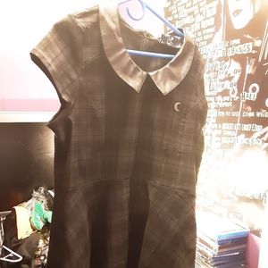 Killstar darklands doll dress in tartan